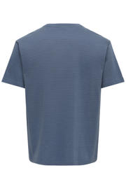 thumbnail: ONLY & SONS relaxed gestreept T-shirt blauw
