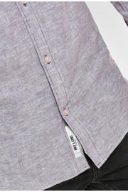 thumbnail: ONLY & SONS slim casual overhemd met linnen paars