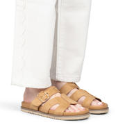 thumbnail: POSH by Poelman Livia suède slippers - beige