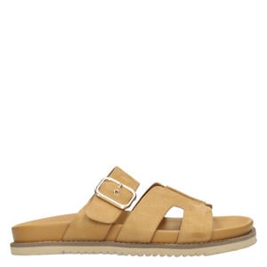 Livia suède slippers - beige