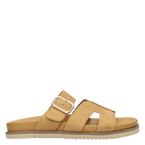Livia suède slippers - beige