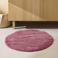 NOUS Living ronde badmat donkerroze (80x80 cm)
