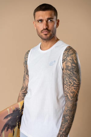 regular fit tanktop - wit