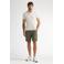 Petrol Industries linnen regular fit chino short - legergroen
