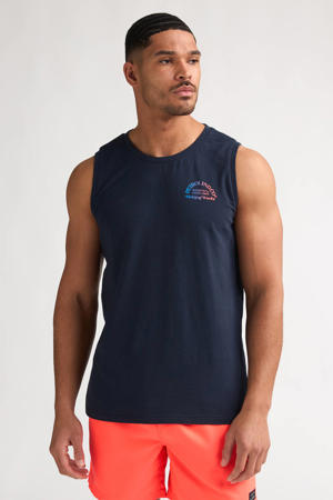 regular fit tanktop - donkerblauw