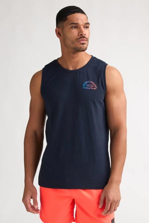 regular fit tanktop - donkerblauw