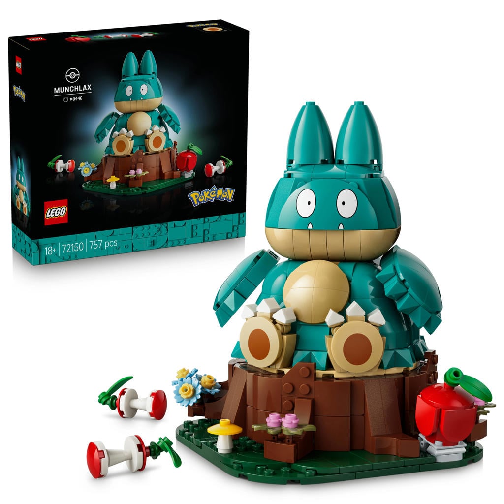 LEGO Pokémon Munchlax Figuur Bouwpakket voor Volwassenen 72150