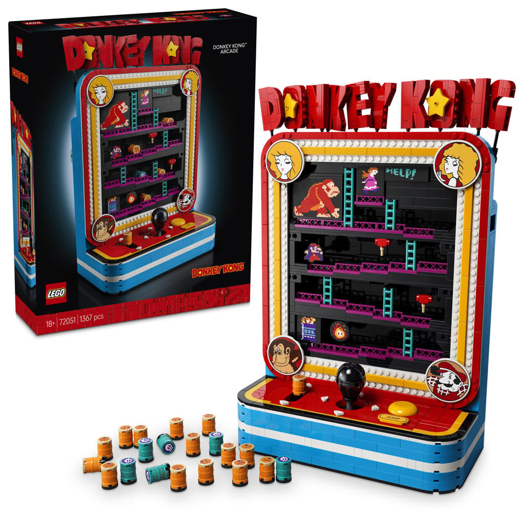 LEGO Super Mario Donkey Kong-Arcadekast Bouwpakket voor Volwassenen 72051