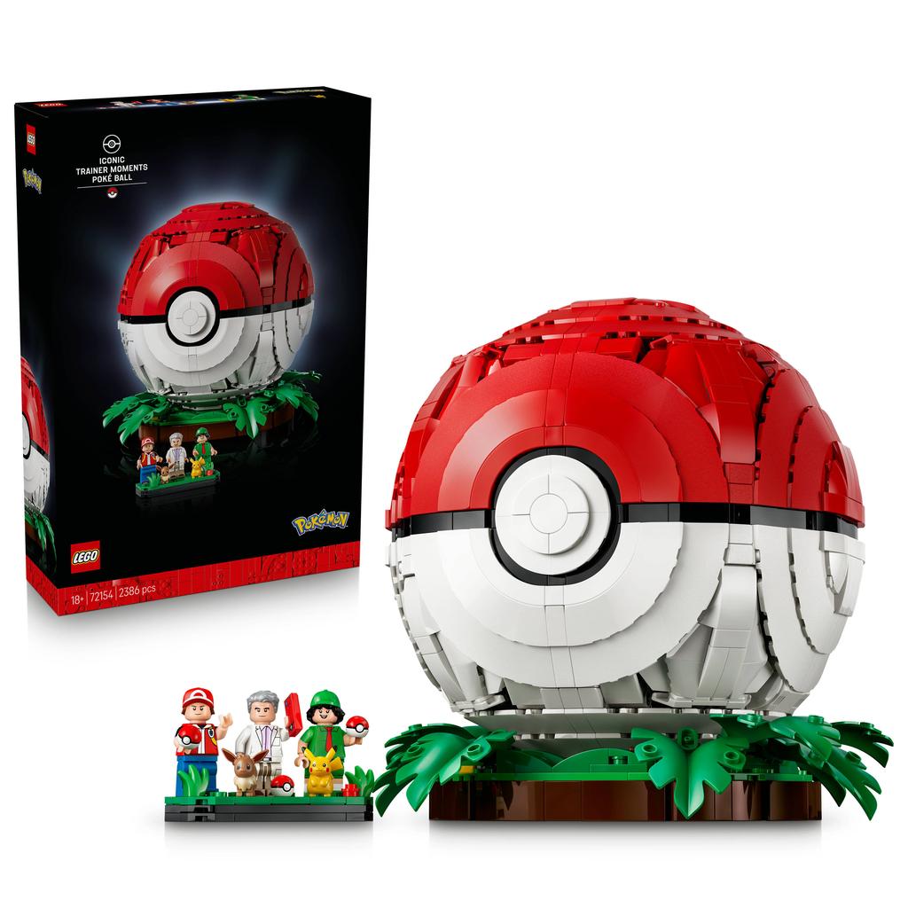 LEGO Pokémon Pokéball met Trainer Scènes Bouwpakket voor Volwassenen 72154