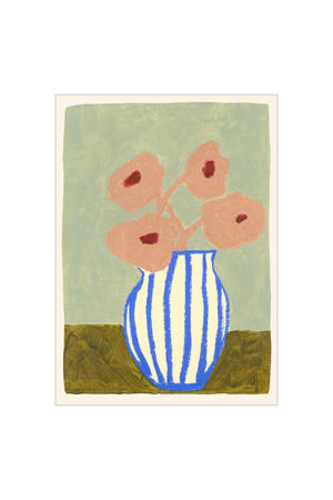 Poster - The Poster Club x Carla Llanos - Pink Flowers (50 x 70 cm cm)