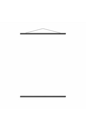 Posterhanger zwart hout (31 cm cm)