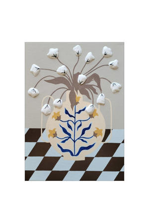 Poster - Bille Who - Toby flowers (30 x 40 cm cm)