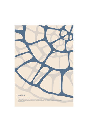Poster - Vicki Zoe - BLUE FOSSIL (50 x 70 cm cm)