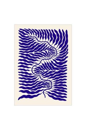 Poster - The Poster Club x Linnea Andersson - Little Blue (30 x 40 cm cm)
