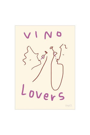 Poster - The Poster Club x Ruby Hughes - Vino Lovers (50 x 70 cm cm)