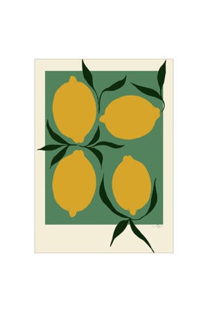 Poster - The Poster Club x Anna Mörner - Green Lemon (30 x 40 cm cm)