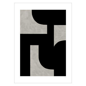 Poster - Berit Mogensen Lopez - Black Sculpture (30 x 40 cm cm)