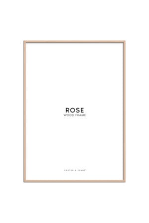 houten lijst roze acryl (30 x 40 cm cm)