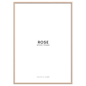 houten lijst roze acryl (30 x 40 cm cm)