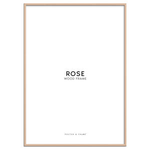 houten lijst roze acryl (30 x 40 cm cm)