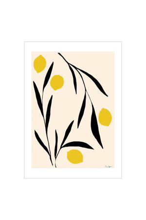 Poster - The Poster Club x Anna Mörner - Lemon (50 x 70 cm cm)