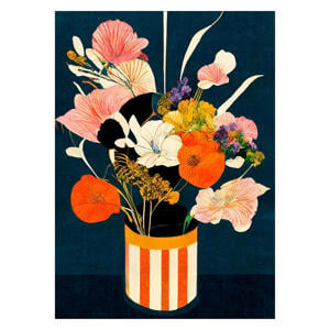 Poster - Treechild - Flowers At Night (30 x 40 cm cm)