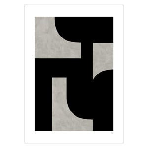 Poster - Berit Mogensen Lopez - Black Sculpture (50 x 70 cm cm)