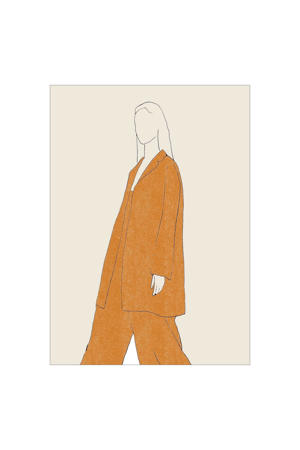 Poster - The Poster Club x Chloe Purpero Johnson - Comfy Suit (30 x 40 cm cm)