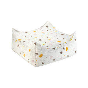 Terrazzo Marmer Vierkante Ottoman
