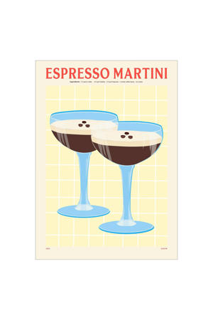Poster - PSTR Studio - PSTR studio x Elin PK - Espresso Martini (50 x 70 cm cm)