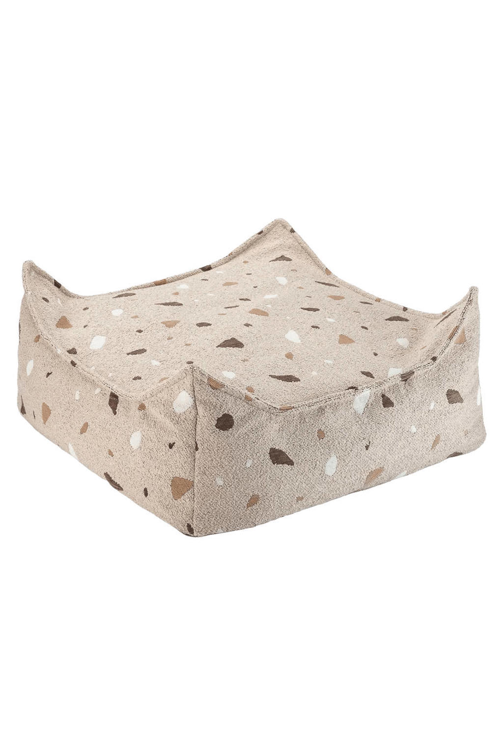 Wigiwama Terrazzo Zand Vierkante Ottoman