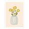 Poster & Frame Poster - Engberg Studio - Yellow Flowers in a Blue Vase  (50 x 70 cm cm)