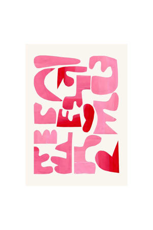 Poster - Ejaaz Haniff - A Pink Puzzle (50 x 70 cm cm)