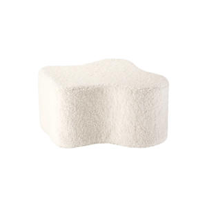 Crèmewitte Wolk Poef