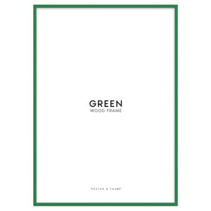 houten lijst groen acryl (50 x 70 cm cm)