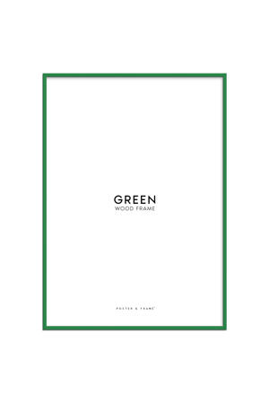 houten lijst groen acryl (50 x 70 cm cm)