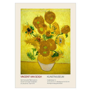 Poster - Vincent van Gogh x PSTR Studio - Vincent van Gogh - Sunflowers (50 x 70 cm cm)