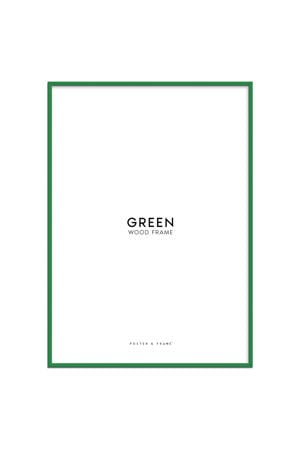 houten lijst groen acryl (30 x 40 cm cm)