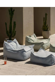 thumbnail: Wigiwama Hemelsblauwe Outdoor Vierkante Ottoman