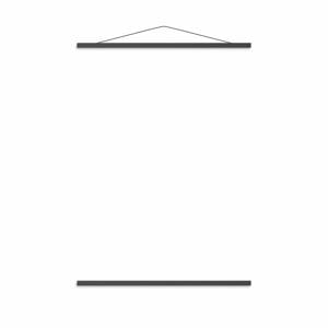 Posterhanger zwart hout (51 cm cm)