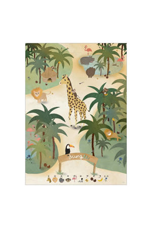 Poster - Willero Illustration - Jungle - A3(29.7 cm x 42 cm) (29.7 x 42 cm cm)