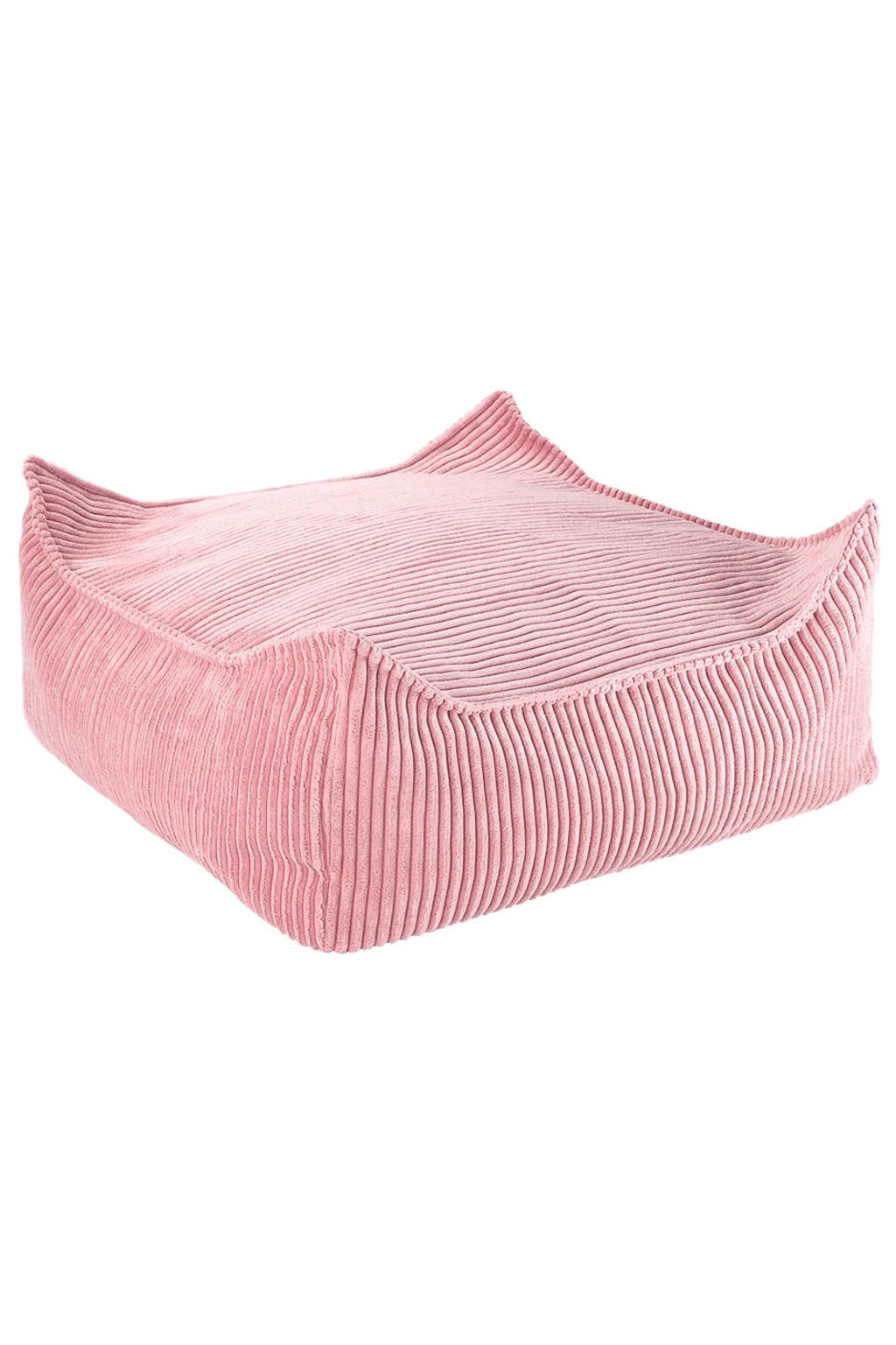Wigiwama Roze Mousse Vierkante Ottoman