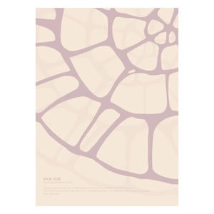 Poster - Vicki Zoe - SOFTROSE FOSSIL (30 x 40 cm cm)