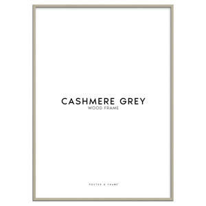 houten lijst cashmere grijs  acryl (50 x 70 cm cm)
