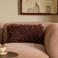 NOUS Living rechthoekige sierkussenhoes Fluffy 30x50 cm - donkerbruin