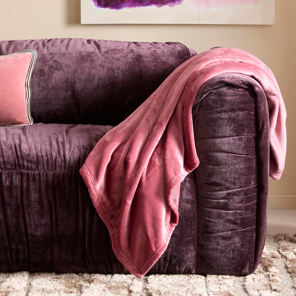 NOUS Living plaid Benxi 130x180 cm - roze