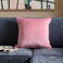 NOUS Living vierkante sierkussenhoes Bella 45x45 cm - roze