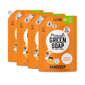 handzeep - Sinaasappel & Jasmijn navulling 4 x 1000ml