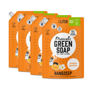 handzeep - Sinaasappel & Jasmijn navulling 4 x 1000ml