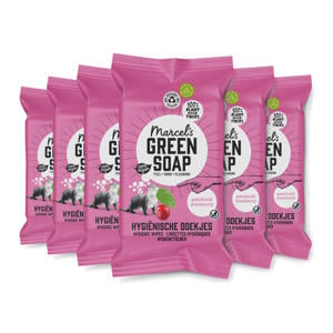 hygiënische schoonmaakdoekjes - Patchouli & Cranberry 6 stuks